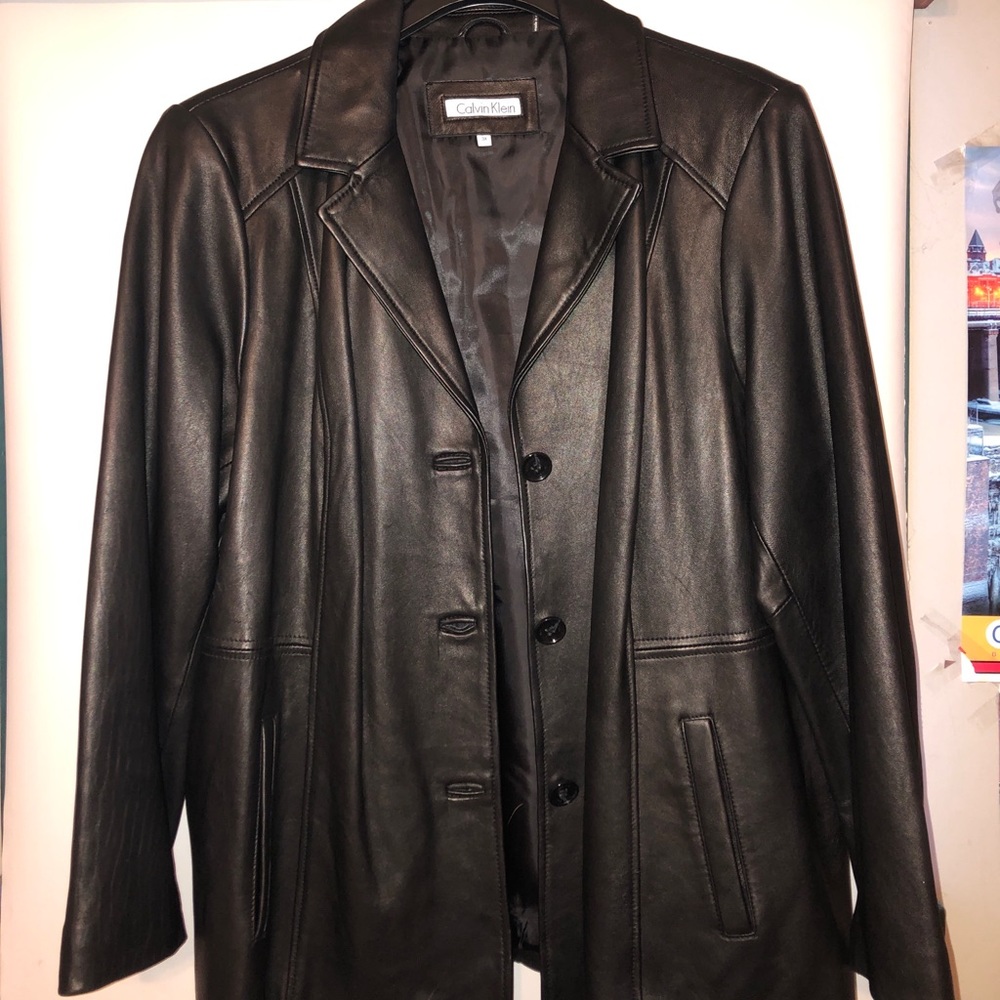 Vintage Calvin Klein leather jacket